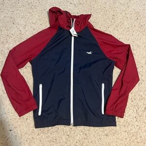 Hollister Red and Navy Jacket